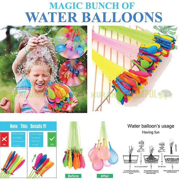 Fill & Tie Magic Water Balloons - Pack Of 111 3