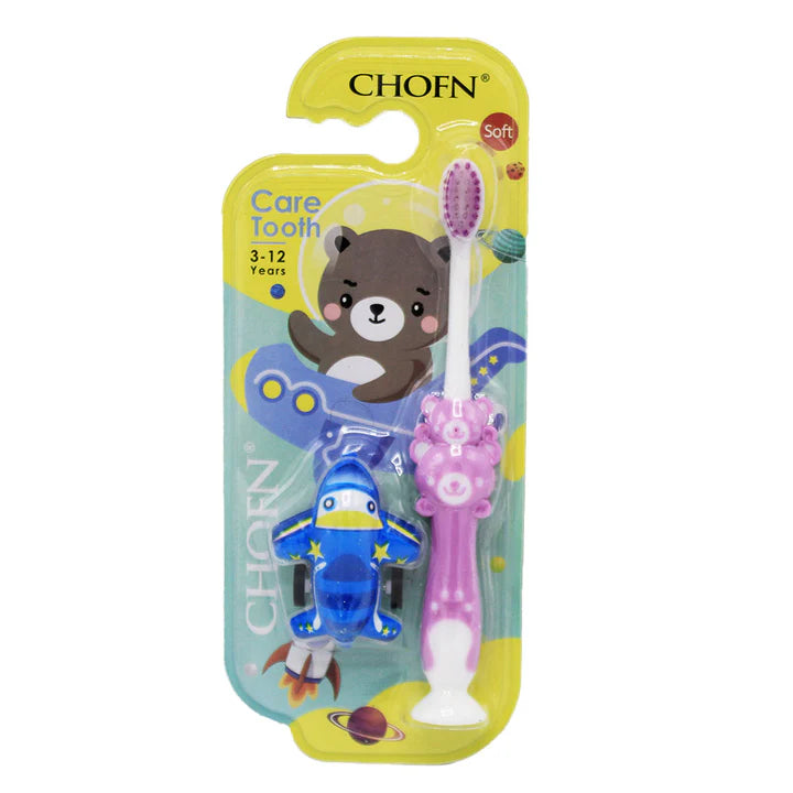 Baby Cartoon Toothbrush with Toy 4