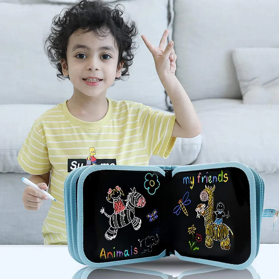 Erasable Doodle Slate Painting Kit for Kids 2