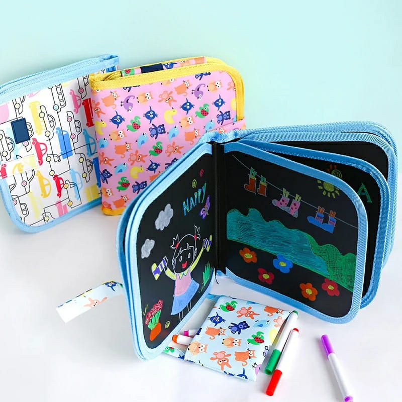 Erasable Doodle Slate Painting Kit for Kids 4
