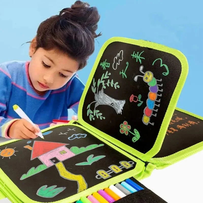 Erasable Doodle Slate Painting Kit for Kids 5