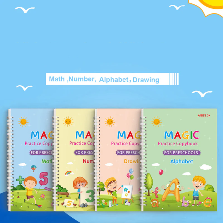 Magic Practice Book for Children -( Pack of 4 ) 2