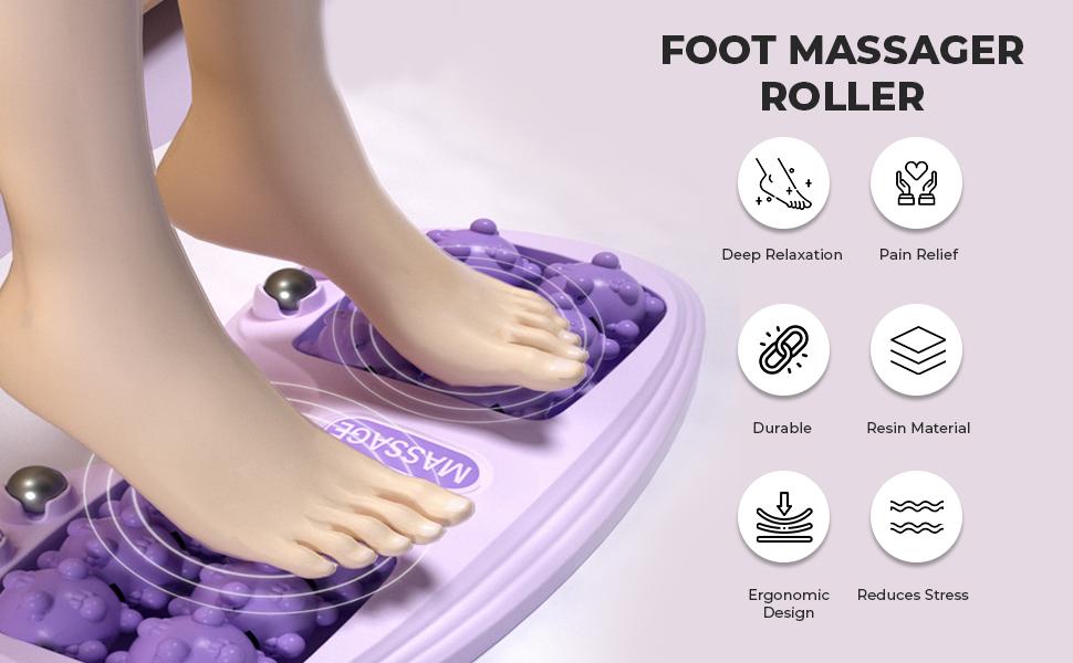 Multifunctional Acupressure Foot Massager with Magnetic Therapy and Rolling Nubs 3