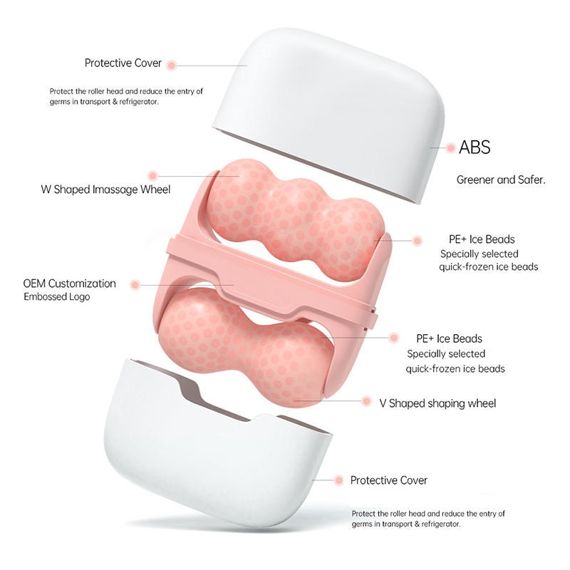 Anti-aging Skin Care Dual Ice Roller For Face Tighten Ice Face Roller 3