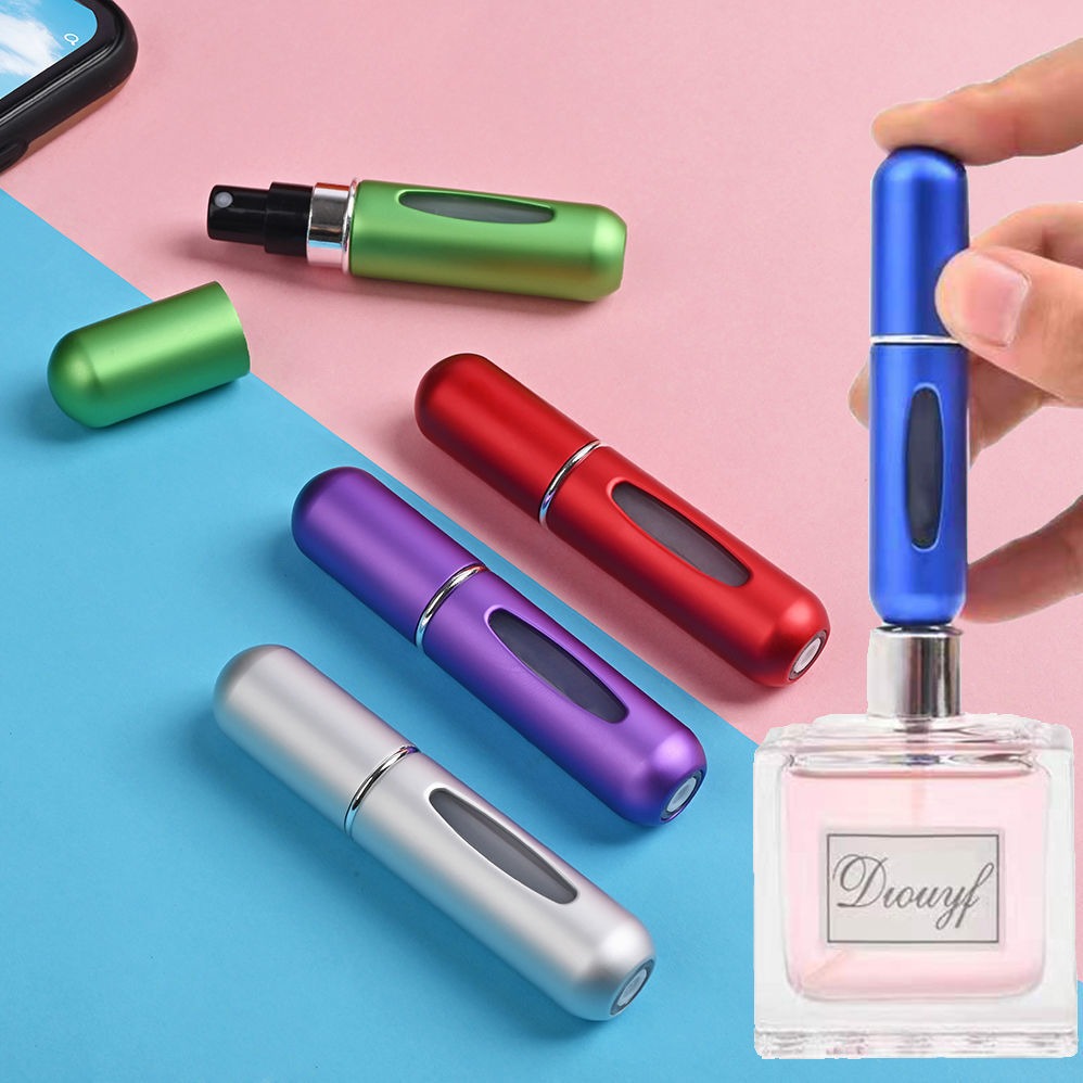 Pack of 5 Portable Mini Refillable Perfume Bottle With Spray. 2