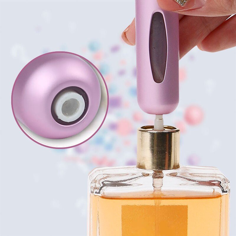 Pack of 5 Portable Mini Refillable Perfume Bottle With Spray. 5