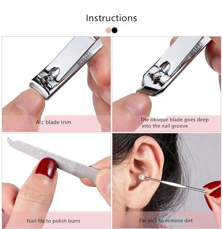 Stainless Steel Nail Clipper Cutter Set 4Pcs Set 3