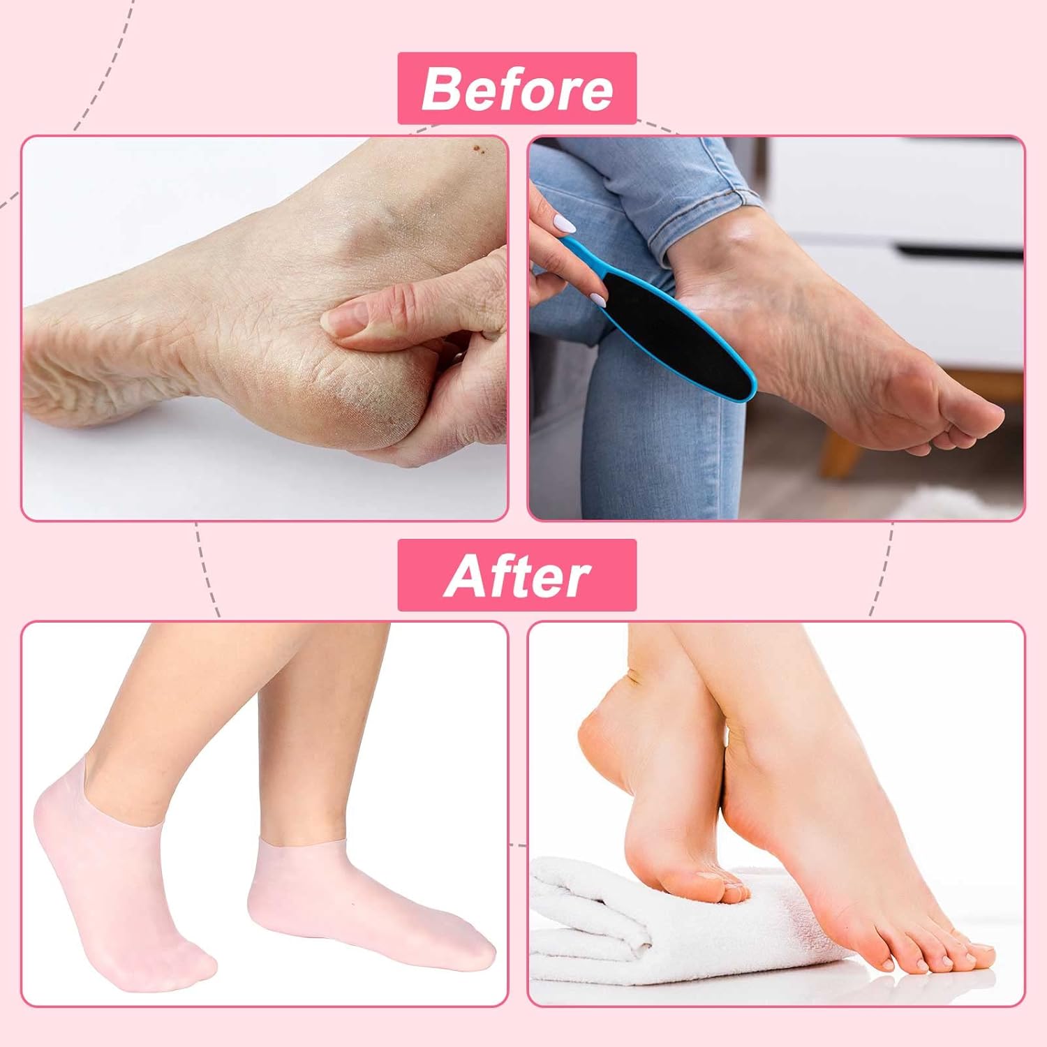 Reusable Moisturizing Silicone Socks 2