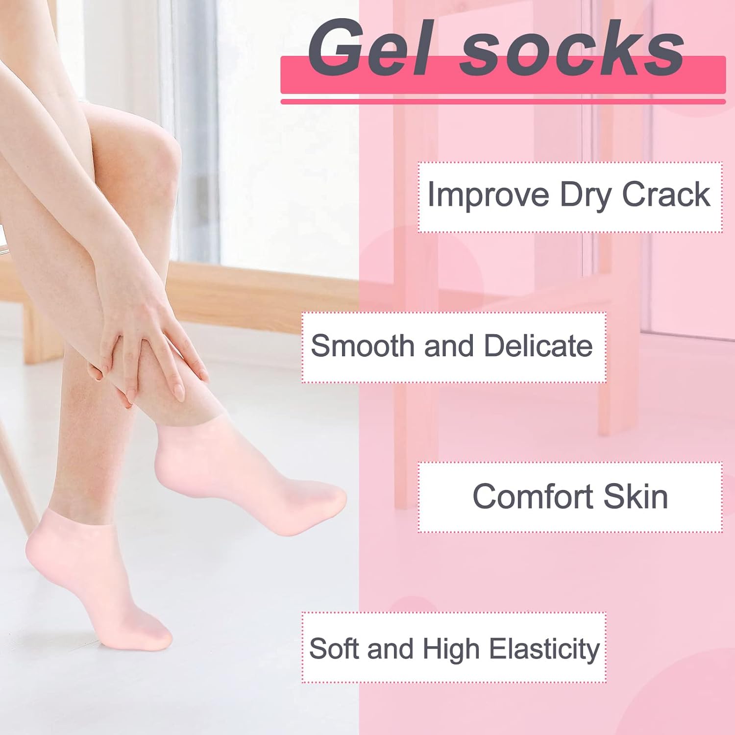Reusable Moisturizing Silicone Socks 3