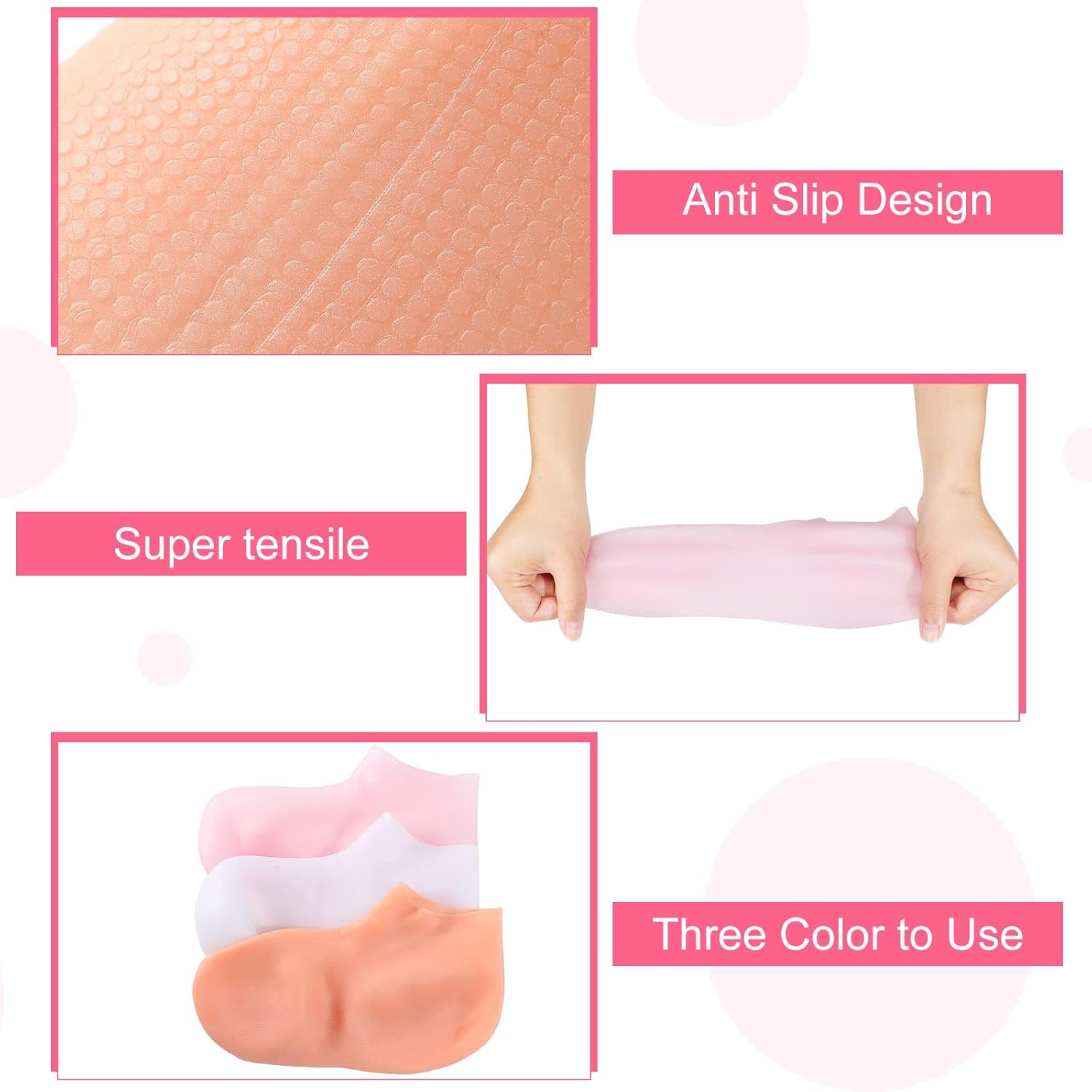 Reusable Moisturizing Silicone Socks 5