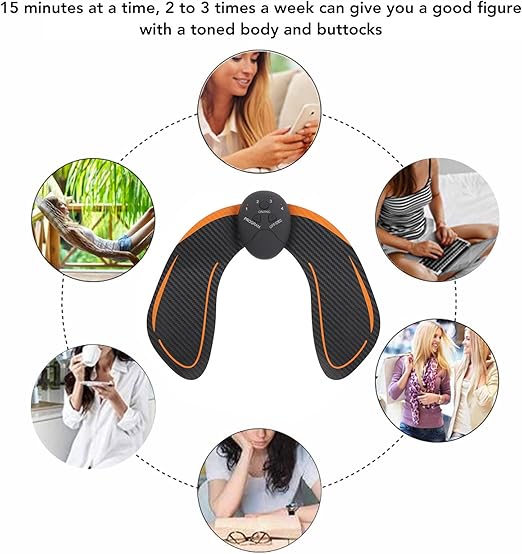 EMS 6 Mode Body butt pads Massager 4