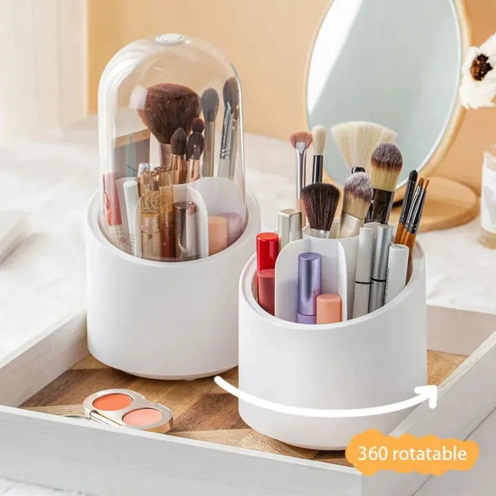 360 degree rotating makeup brush holder 2