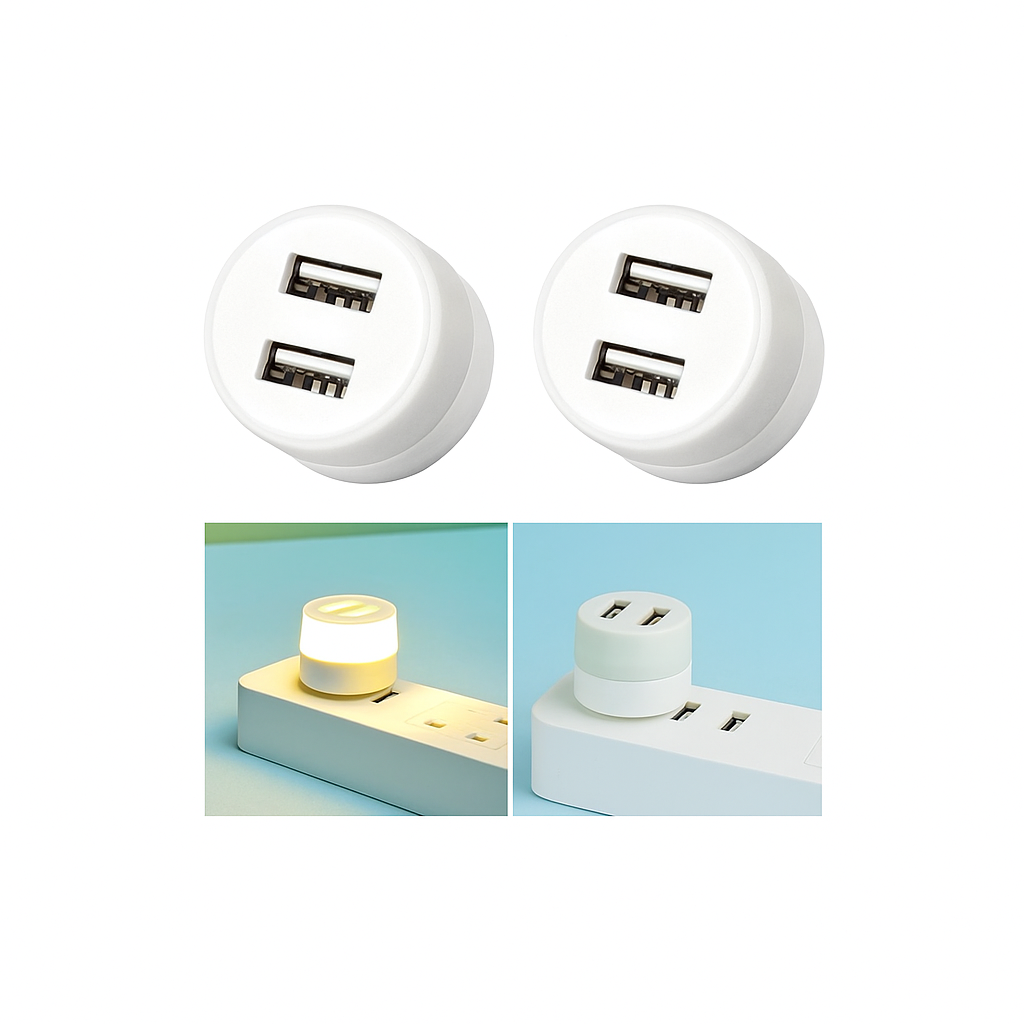 Dual USB Wall Charger Adapter – Compact and Efficient Power Hub 3