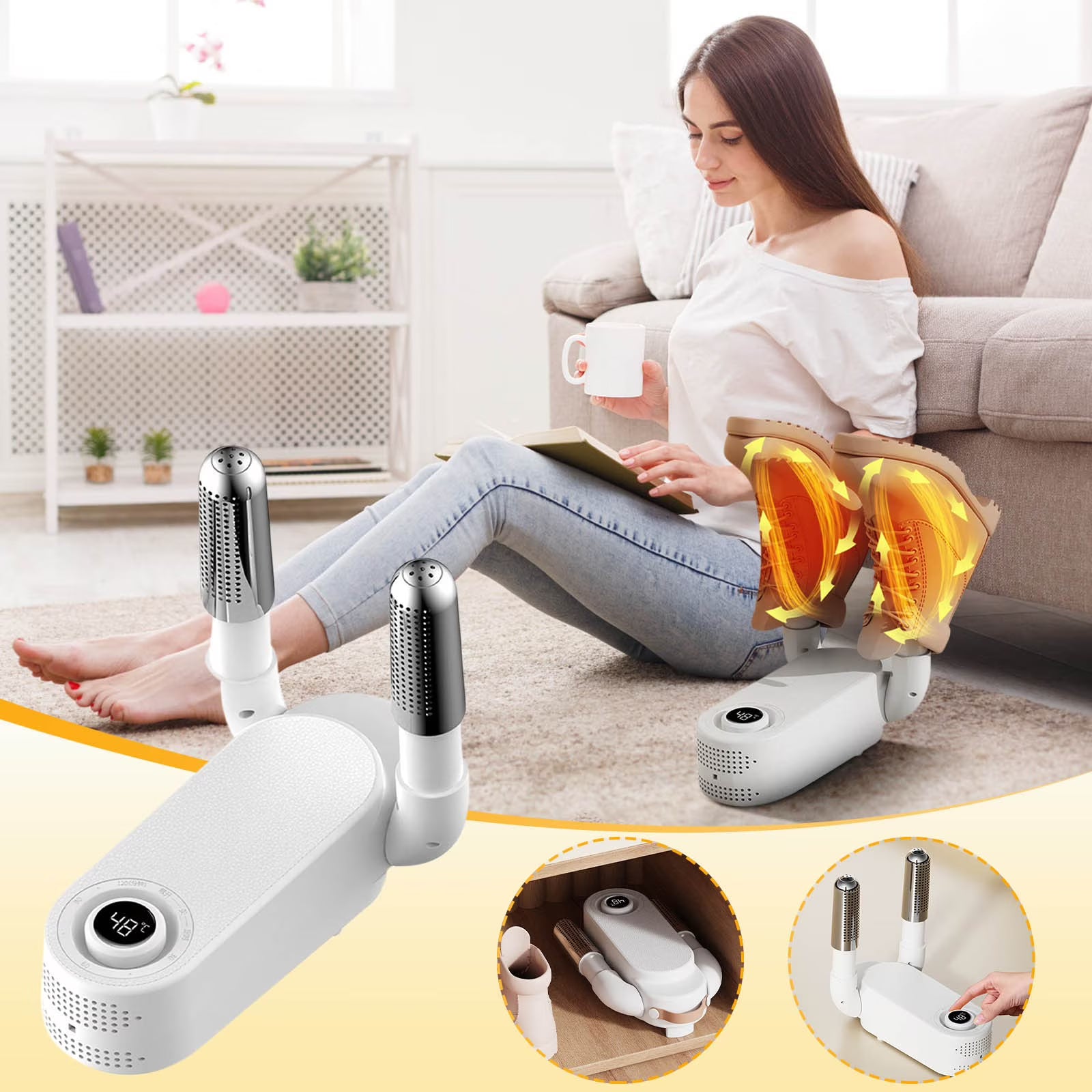 Electric Shoe Dryer with Intelligent Timer – Fast Drying & Deodorizing Machine 5