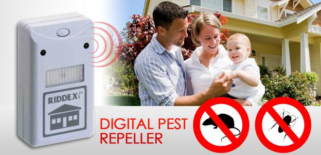 Ultra Sonic Digital Pest Repelling Aid – Non-Toxic Electronic Rodent & Insect Repeller 2