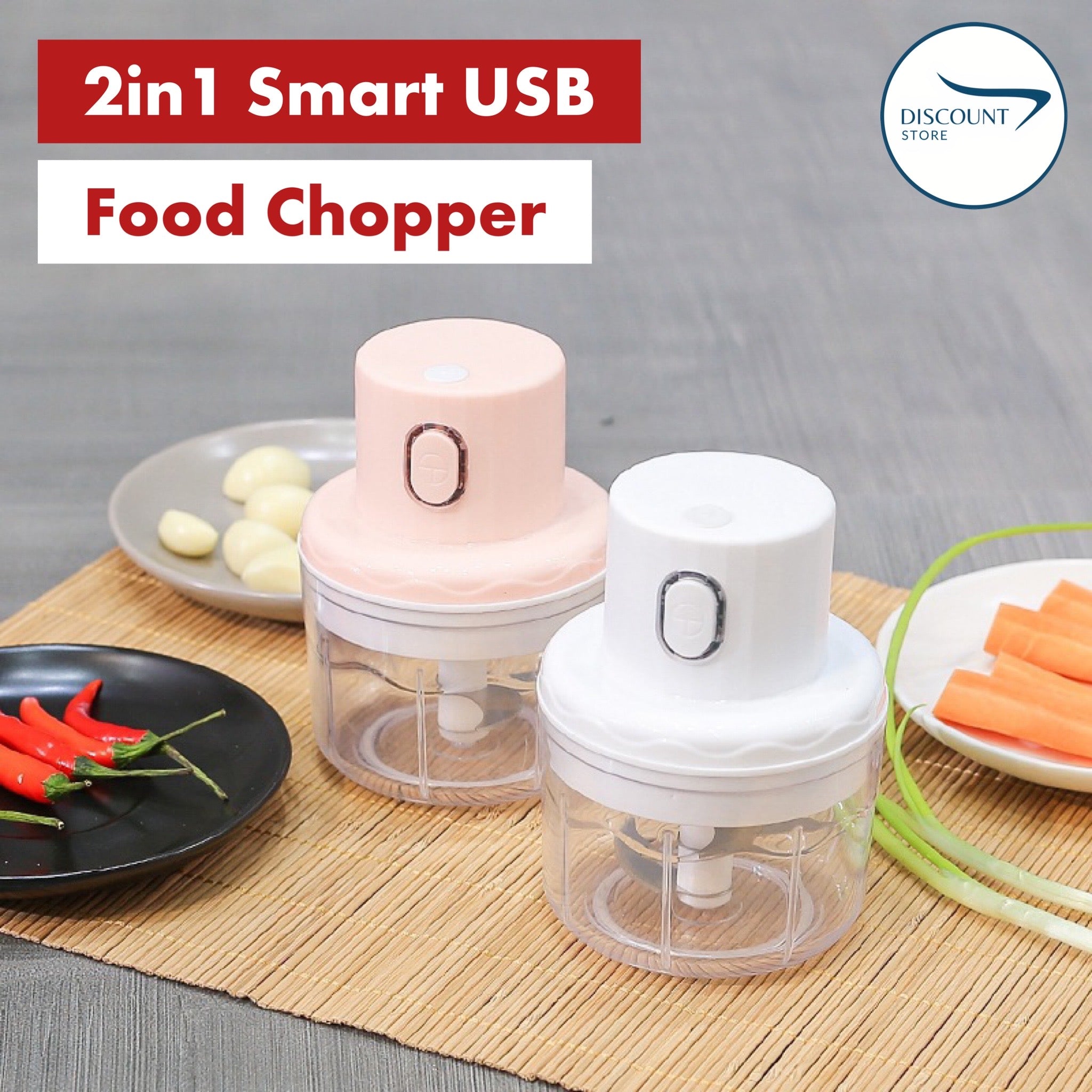 Rechargeable Electric Bowl Food Chopper (250ML) 2