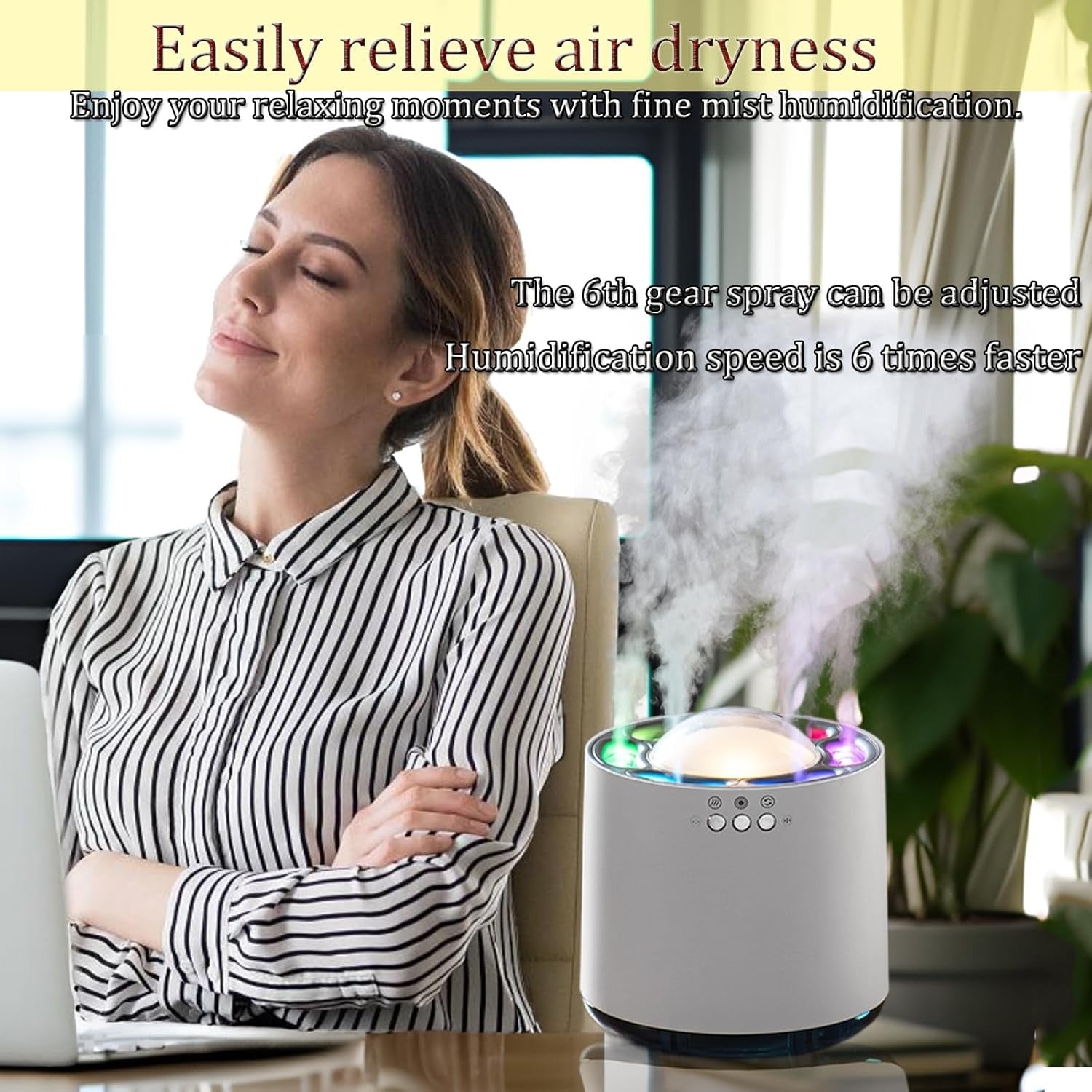 Cool Mist Humidifier With attractive Lights 3
