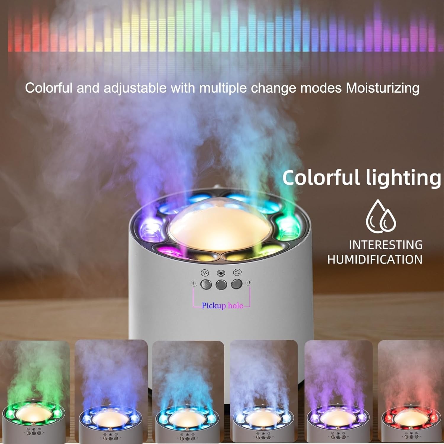 Cool Mist Humidifier With attractive Lights 4