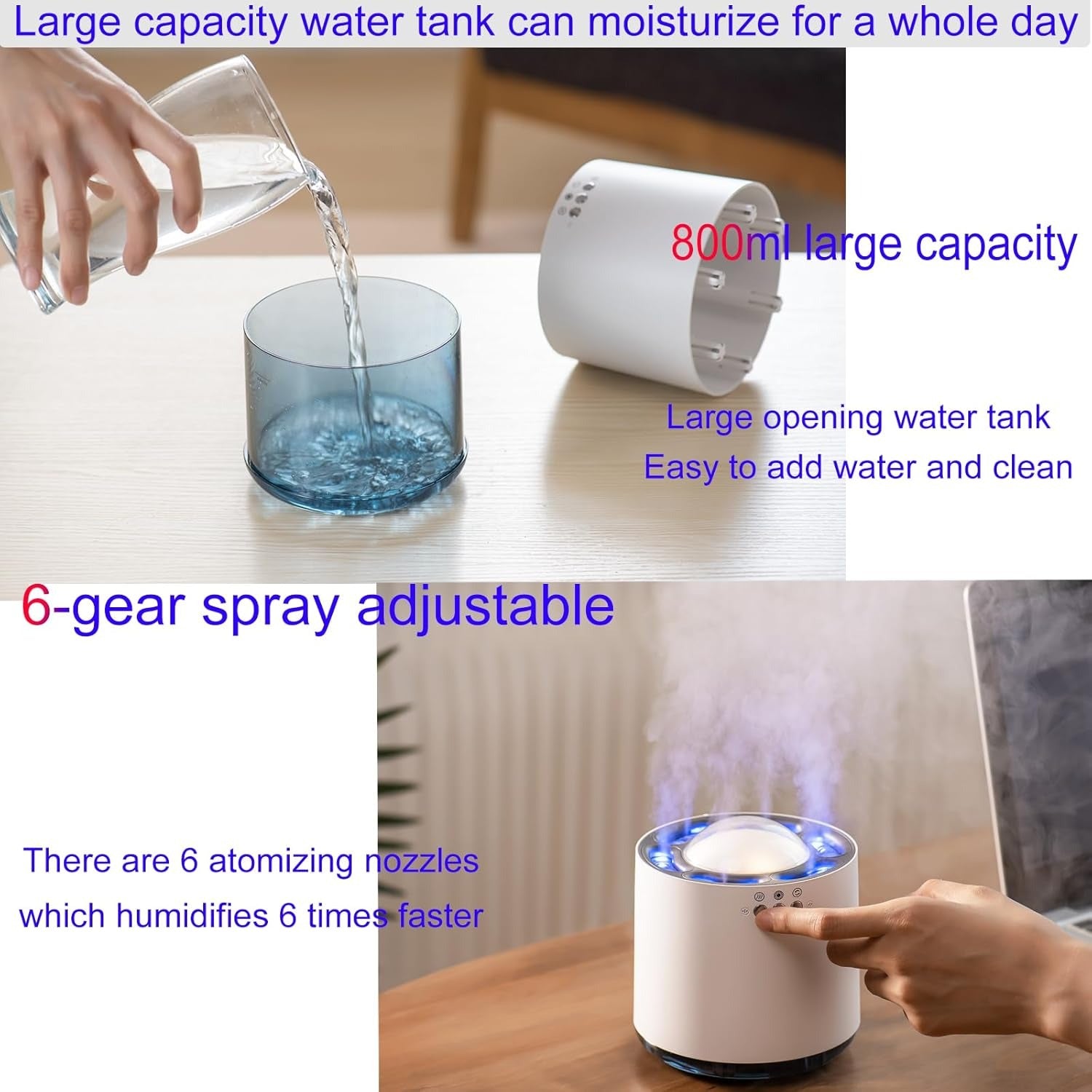 Cool Mist Humidifier With attractive Lights 5