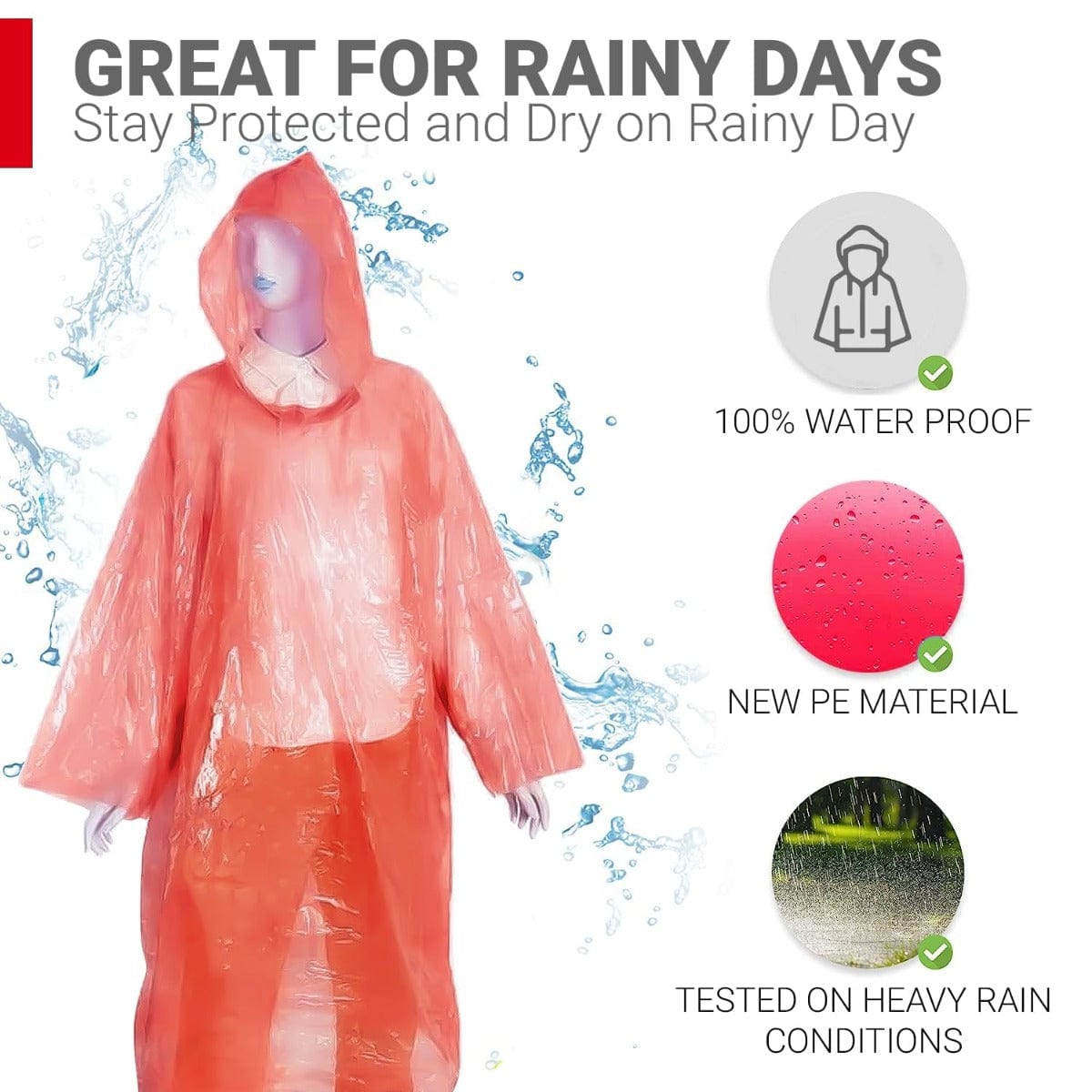 Reusable Waterproof Rain Coat 3