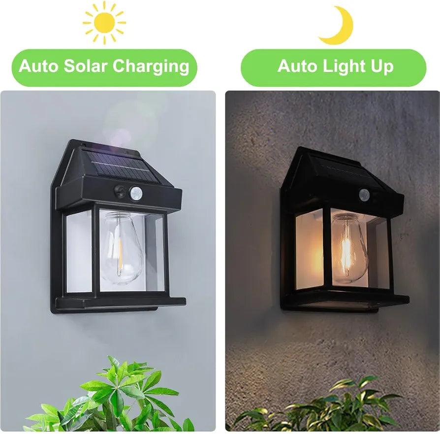 Single Bulb Solar Outdoor Wall Light 2