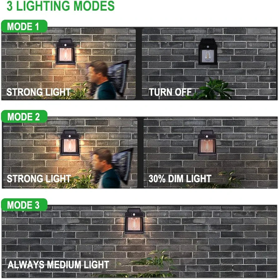 Single Bulb Solar Outdoor Wall Light 4