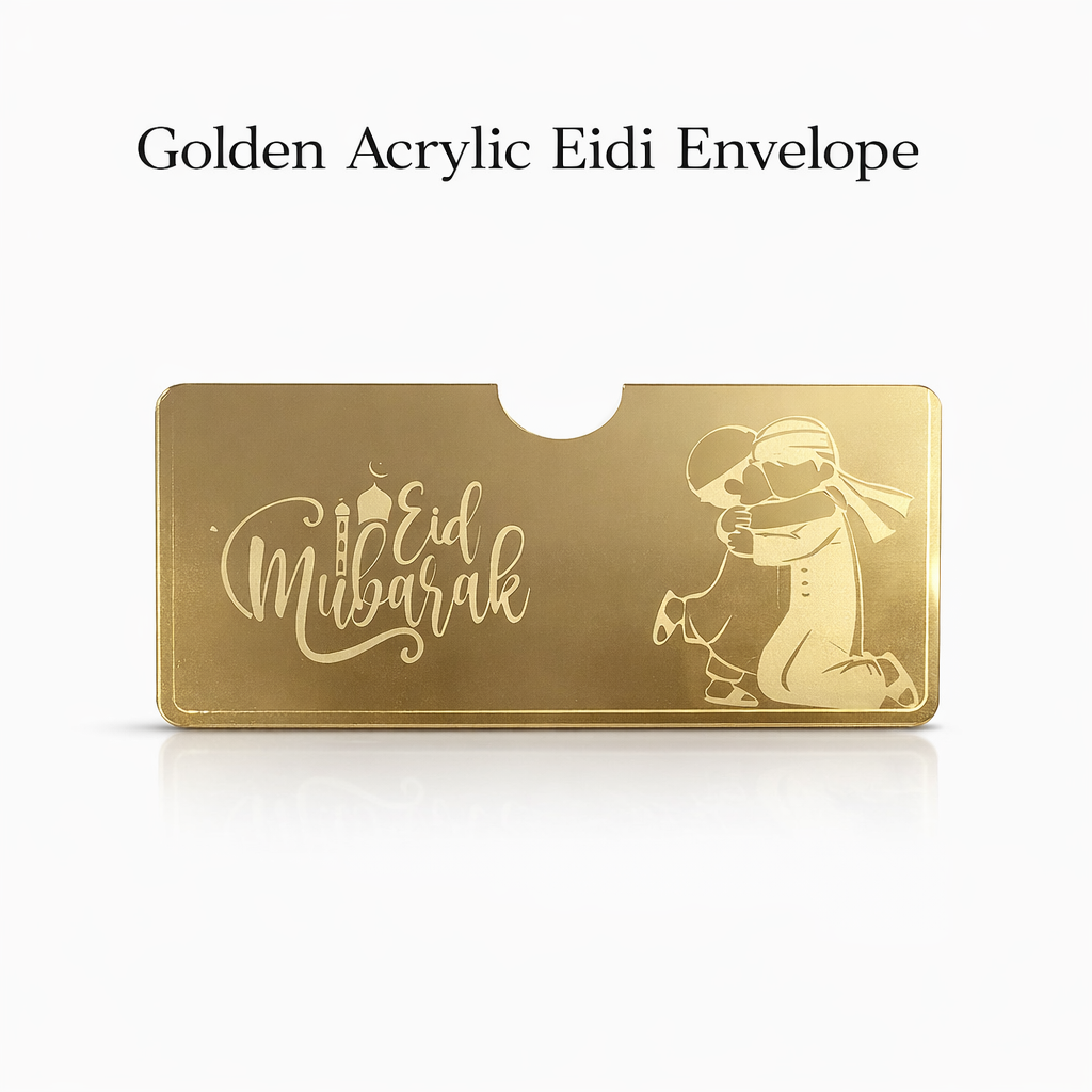 Acrylic Golden EID Envelopes 3