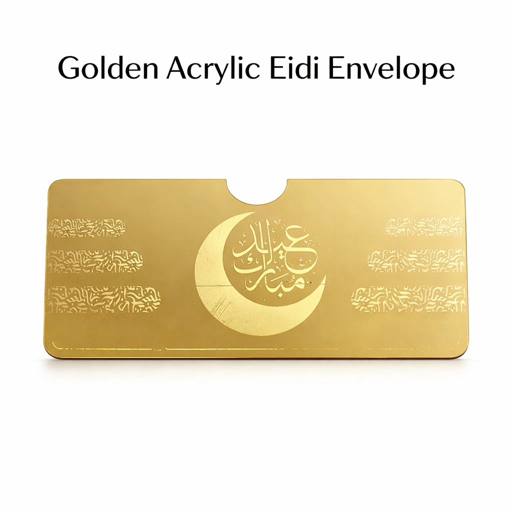 Acrylic Golden EID Envelopes 4