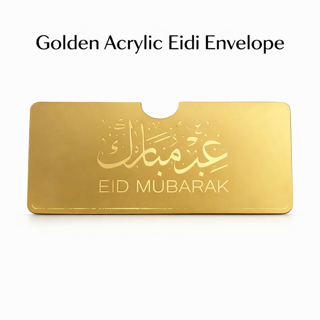 Acrylic Golden EID Envelopes 5