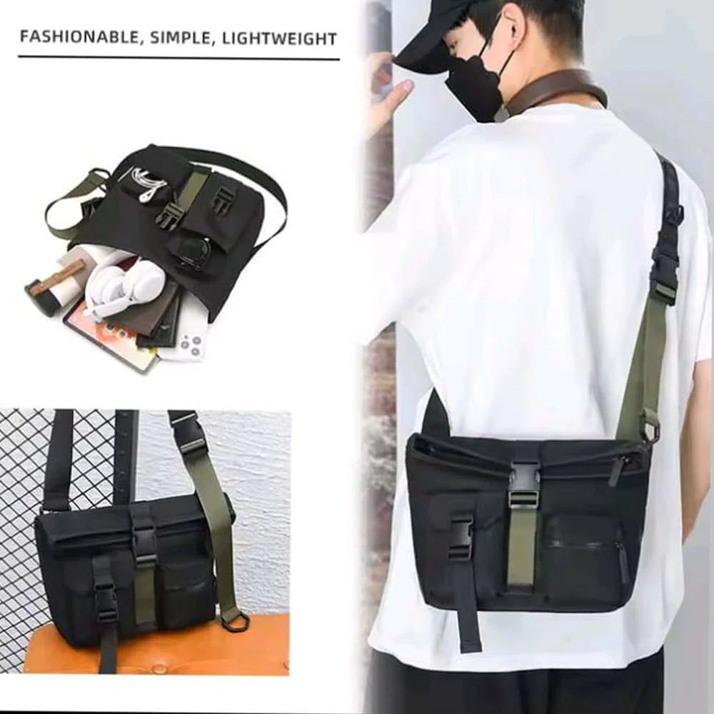 Trendy Multi-Layer Crossbody Shoulder Bag  with double pocket 2