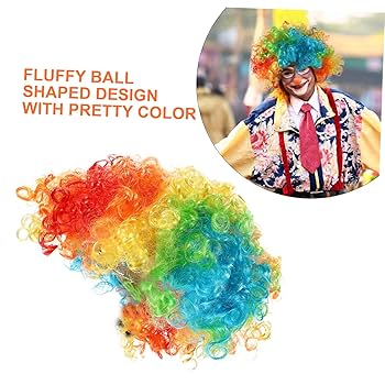 Colorful Curly Clown Wig – Funny Afro Costume Wig for Parties & Dress-Up 2