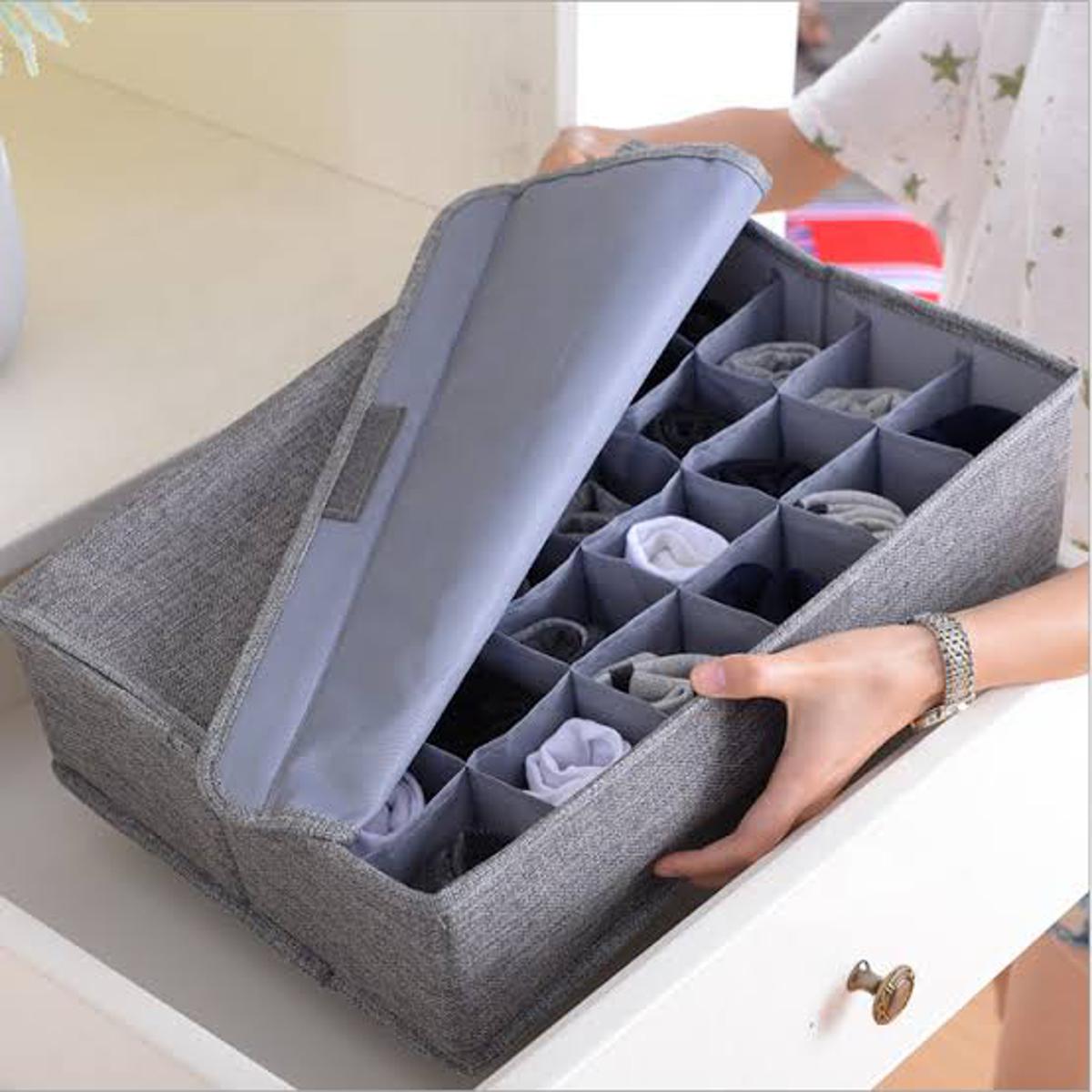 Premium Foldable Fabric Storage socks Organizer Box 2