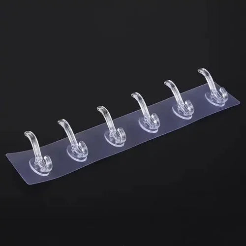 Crystal Clear Multi-Hook Organizer Strip (pack of 5) 2