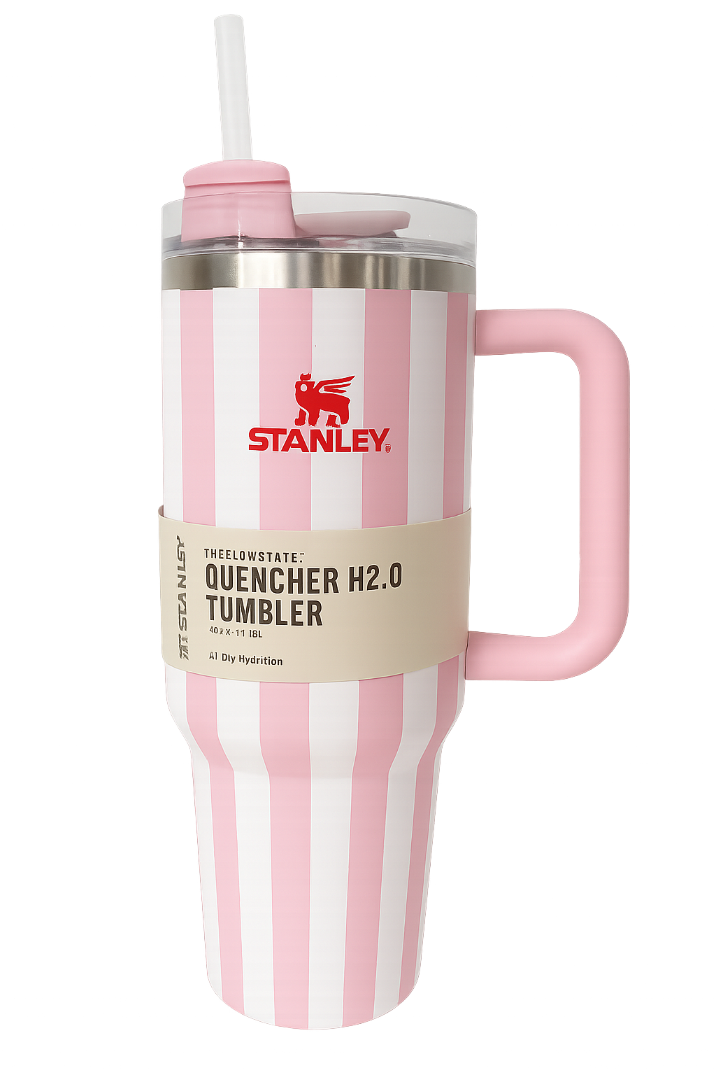 Premium Stanley Stainless Steel Insulated Tumbler with Handle & Reusable Straw 5