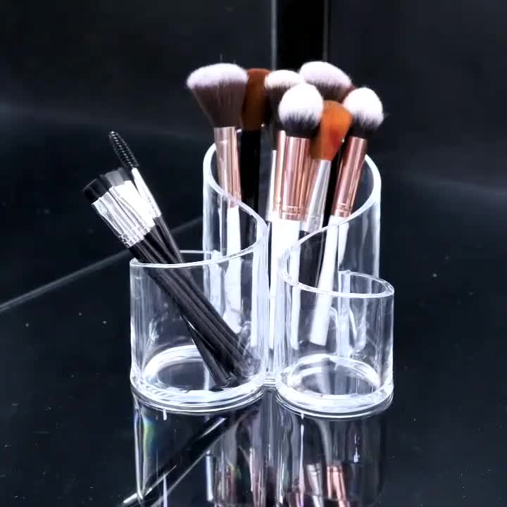 Transparent Acrylic S Shape Makeup Organizer 3