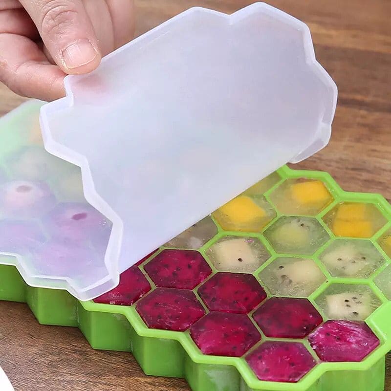 Silicone 37 Cells Hexagonal Ice Tray - Free Shipping 2