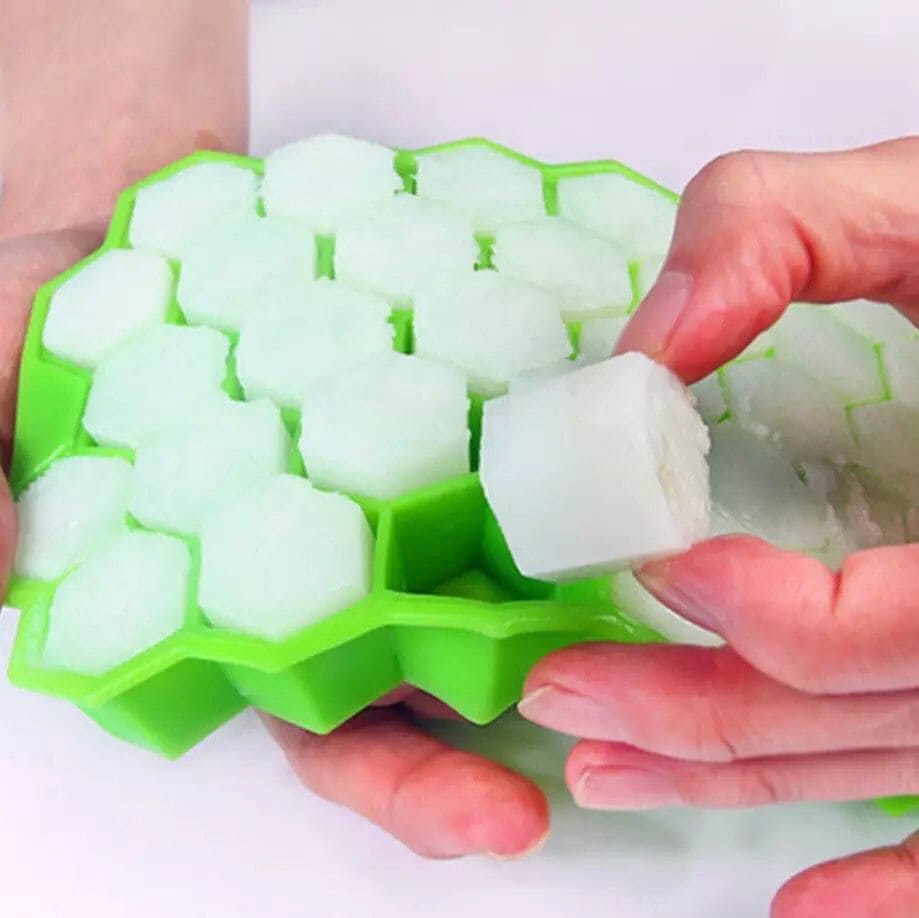 Silicone 37 Cells Hexagonal Ice Tray - Free Shipping 3