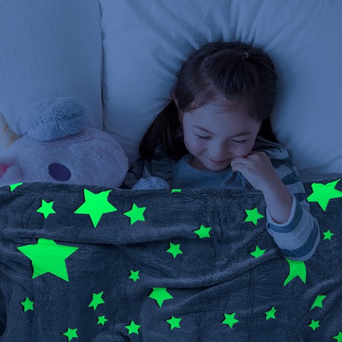 Outer Space Glow In The Dark Blanket 2