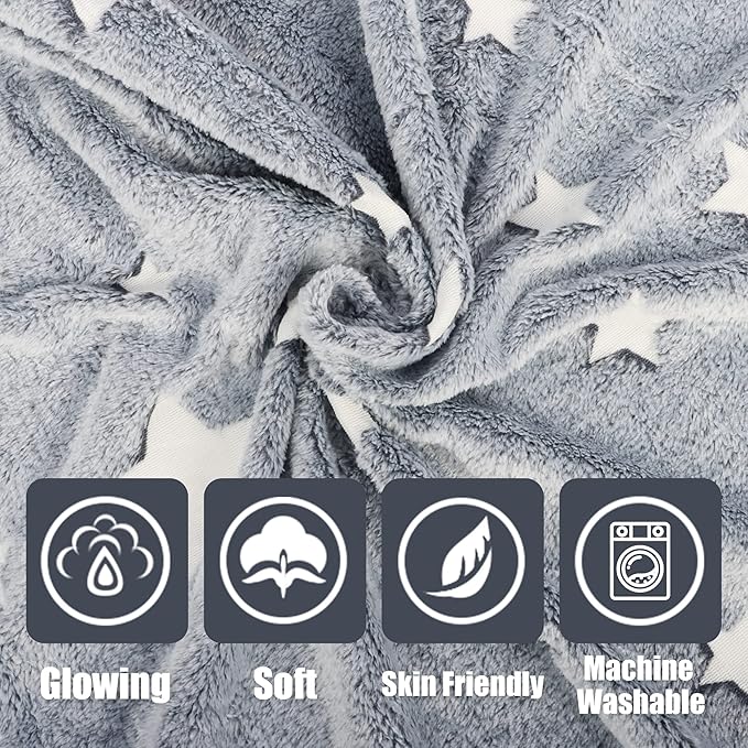 Outer Space Glow In The Dark Blanket 3