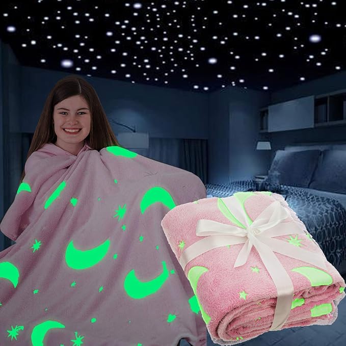 Outer Space Glow In The Dark Blanket 4