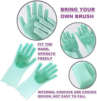 Silicone Washing Gloves 2