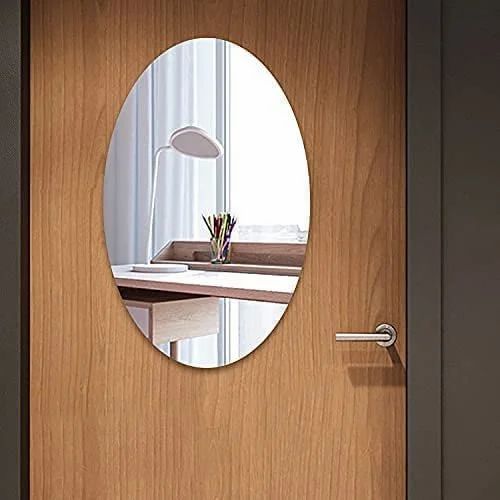 Oval Shape Mirror Wall Sticker 3