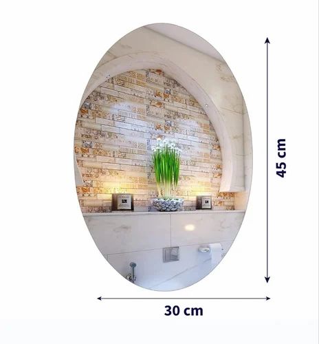 Oval Shape Mirror Wall Sticker 4