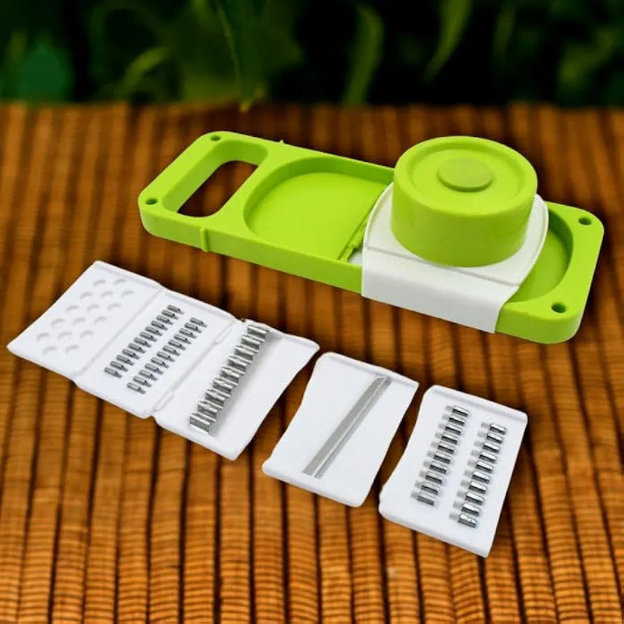 Slicer for Kitchen 5 in 1 Foldable Vegetable Slicer Blade Potato Cutter, Veggie Slicer, Onion Slicer, Julienne Grater with Protective Guards 2