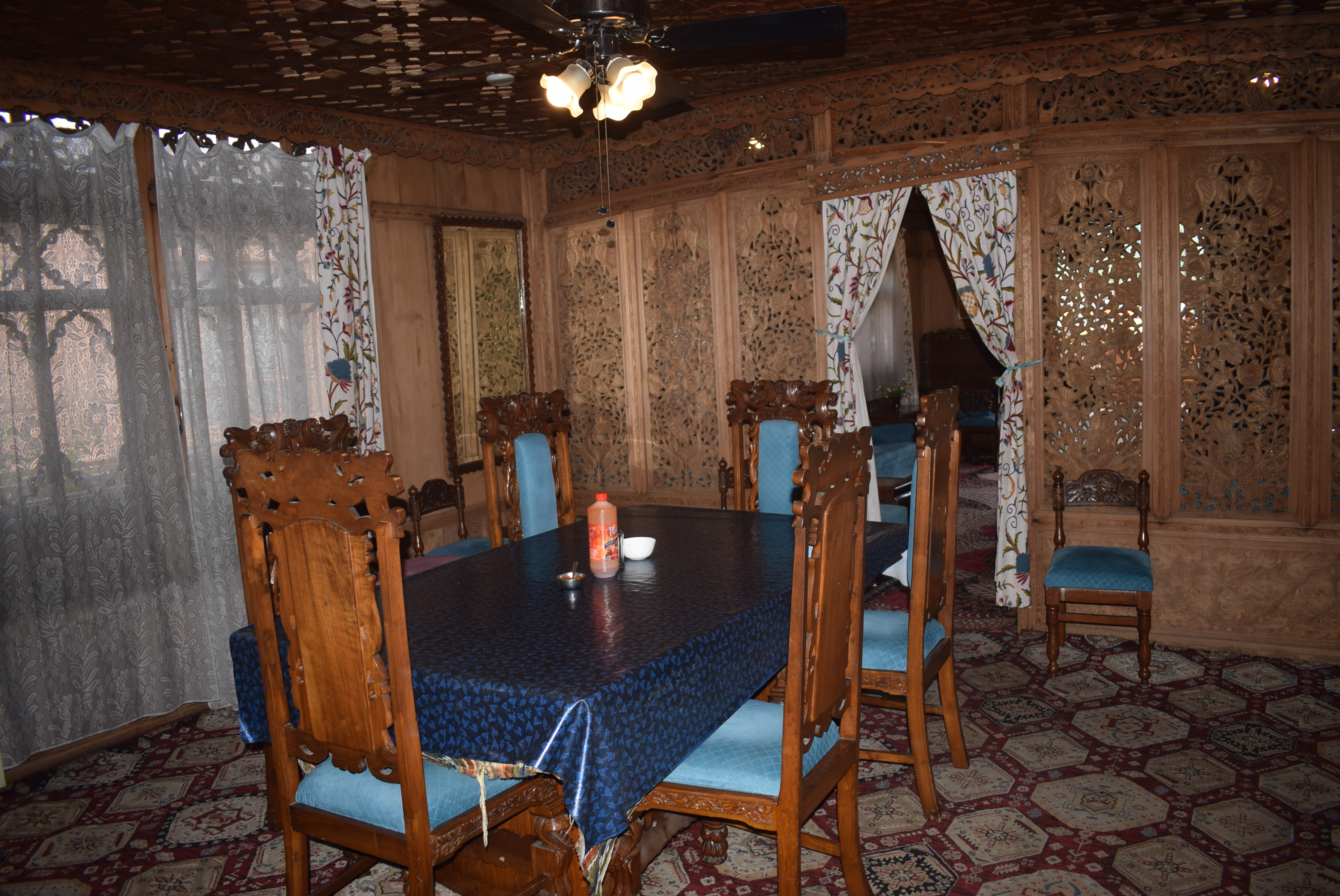 Luxury room interior — Olympias House Boats Dal Lake Srinagar