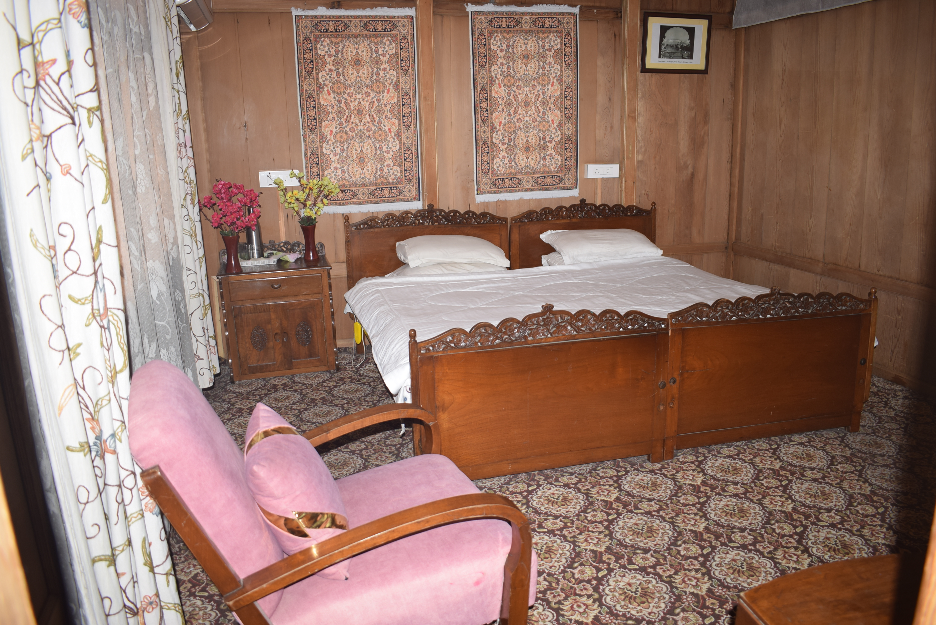 Luxury Room Stay — Olympias Athena Group of Houseboats Dal Lake Srinagar Kashmir