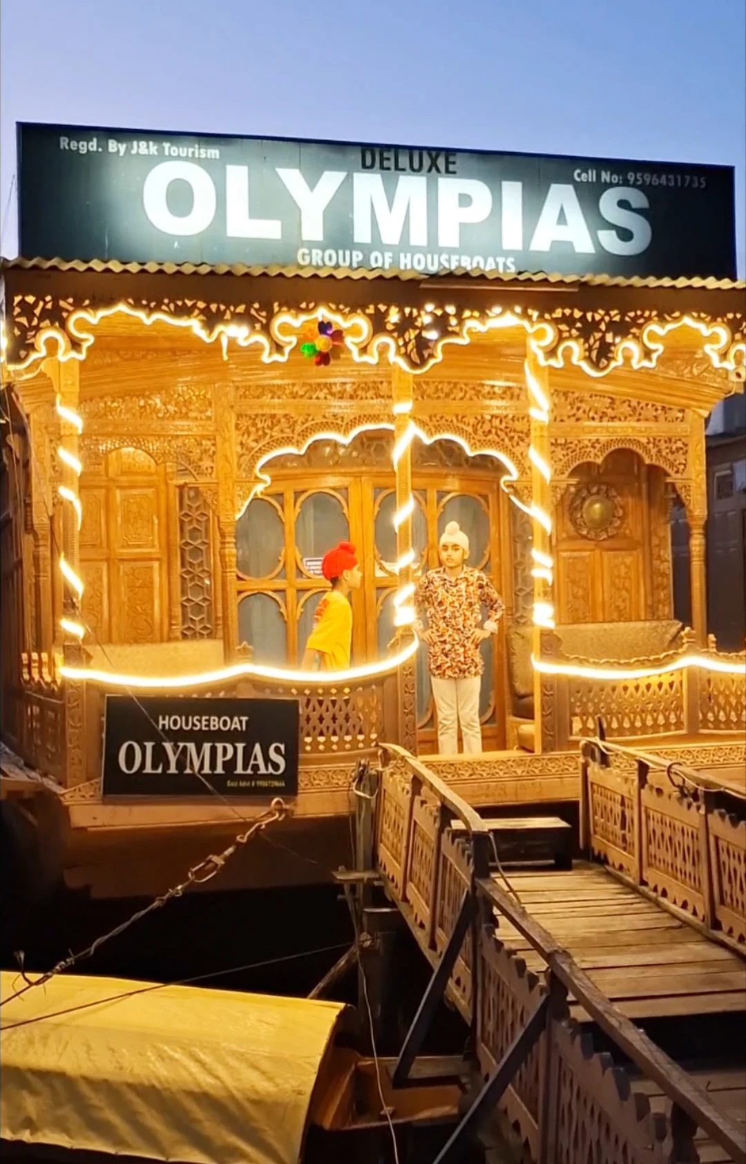Olympias Houseboat on Dal Lake Srinagar Kashmir
