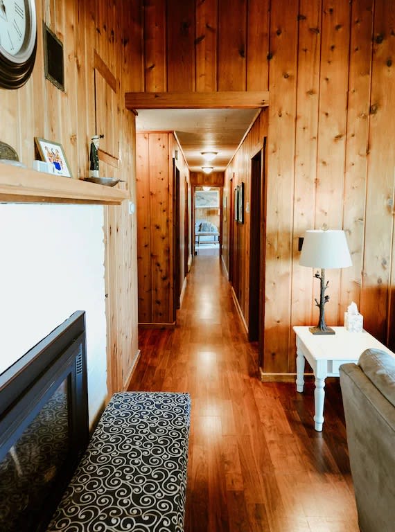 Pine hallway
