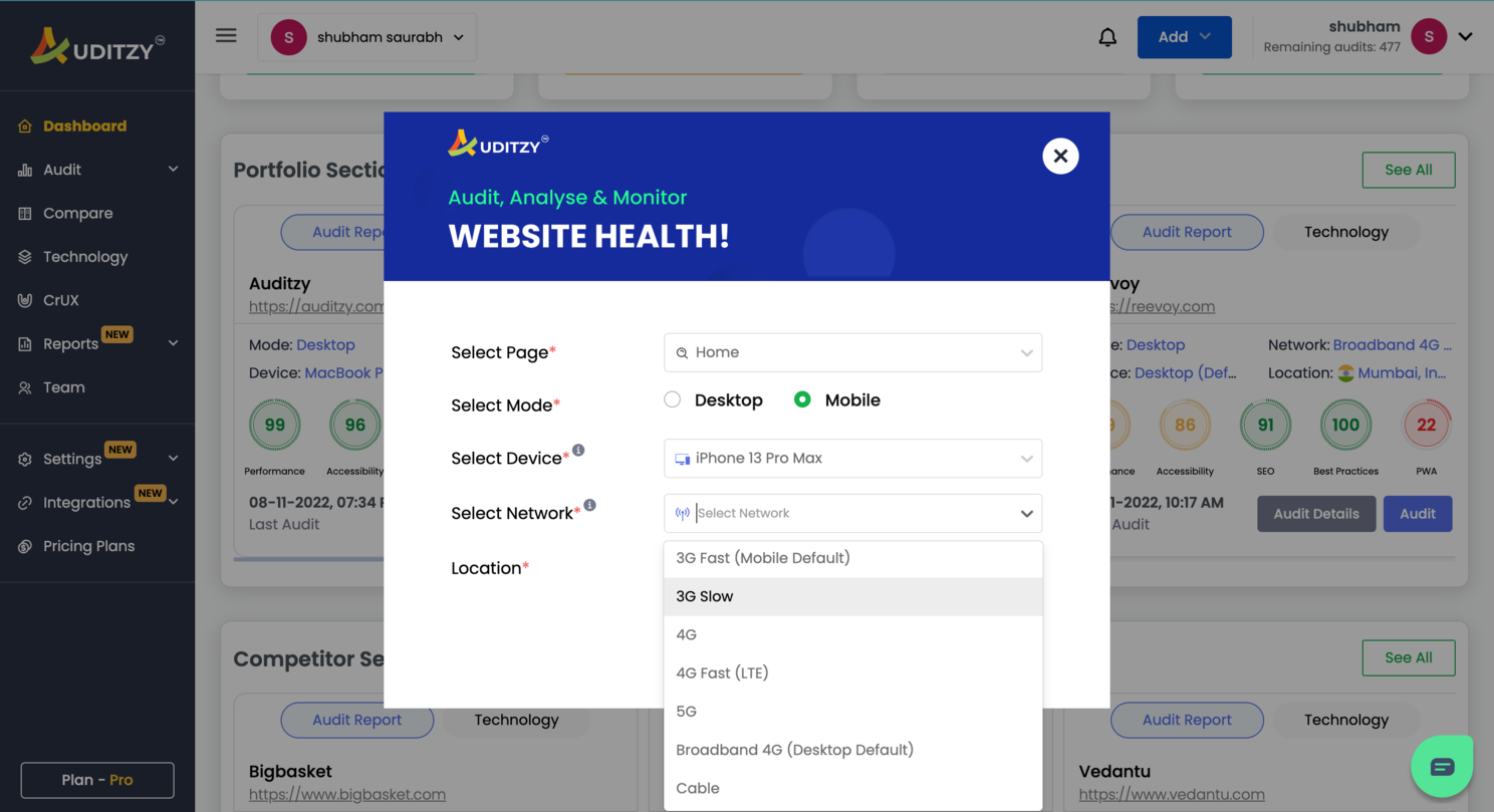 How-to-perform-audit-on-auditzy-on-network-speed