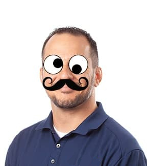 My goofy mustached profile pic